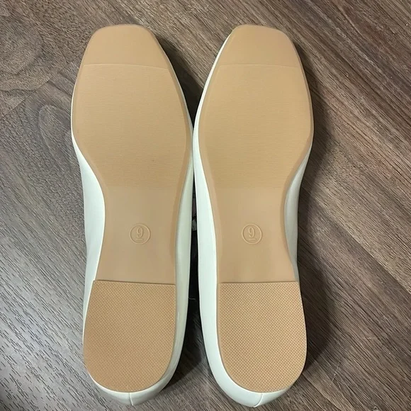 Wild Fable Elsa Mary Jane Ballet Flats with Memory Foam Insole New Cream size 9 - Picture 5 of 7